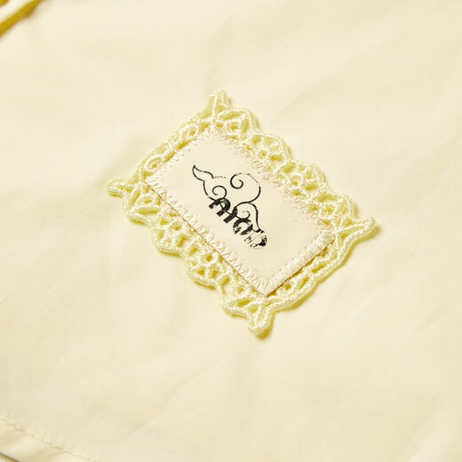 MQD autumn striped shawl comfortable casual lapel shirt 235340104 yellow polish 130cm