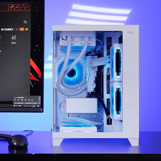 Colorful sea view room i5 13400F/12600KF/14600KF/RTX5060/RTX5060Ti/game e-sports assembly computer host DIY assembly machine complete set with four 12600KF+RTX5060 white
