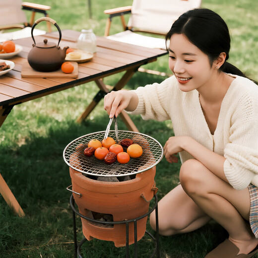 Stainless steel 304 round barbecue net around the stove for tea and barbecue frame 5 mm inner wire 1.8 mm supports detection Stainless steel round 304 material supports detection 15 cm