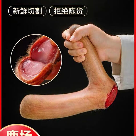 
Beijing Tongrentang Jilin Shuangyang Deer Antler Whole Deer Antler First Second Bar Fresh Deer Antler Prune Deer Antler Blood Tablets for Men soaked in wine [Jilin Straight Shipping SF Express Air Freight] Fresh Deer Antler Head 150g