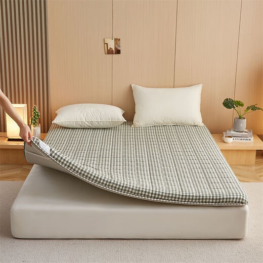 Yong Huan Tatami Mattress Customized 90*170*180*190*200*220*230*240*250 Children's Student Mattress MiGe Green 6cm Thick Cotton + High Elastic Cotton Filling 60*120cm Baby Mattress
