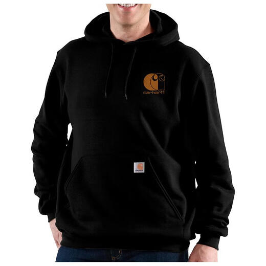 Carhartt Carhartt 2025 nueva sudadera para hombre de algodón cálido y cómodo más jersey de moda informal de terciopelo top para hombre negro talla única | SG