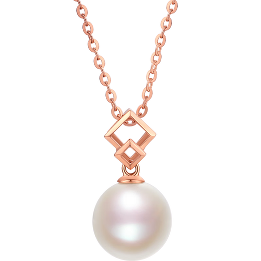 Saturday Fortune Jewelry 18K red gold pearl pendant for women birthday gift X0411332 does not include chain