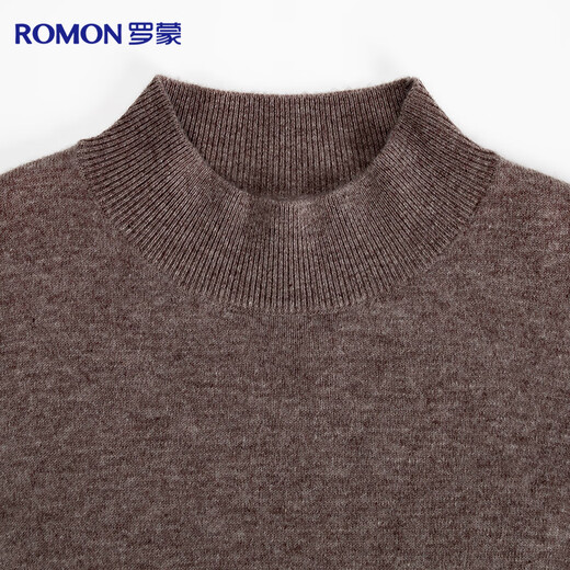 Romon 100% sheep wool basic half turtleneck woolen sweater, warm and comfortable autumn and winter base layer top for women