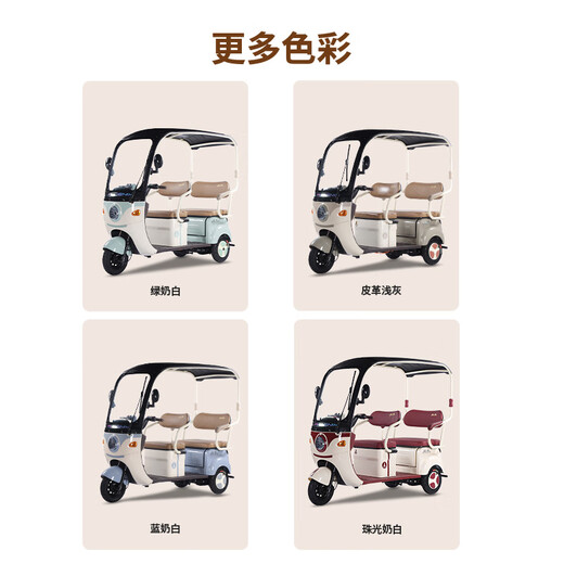 Phoenix Fengya electric tricycle household electric motorcycle adult electric car small tricycle electric car with shed Chaowei battery 600W+60V20A lead-acid + battery life about 45 kilometers