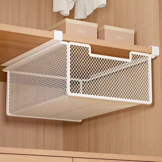 Yusenyi Artifact Clothes Storage Pull Basket Storage Box Socks Box Under Wardrobe Layered Rack Underwear Hanging Drawer Basket White Large and Height Model White Large and Height Model