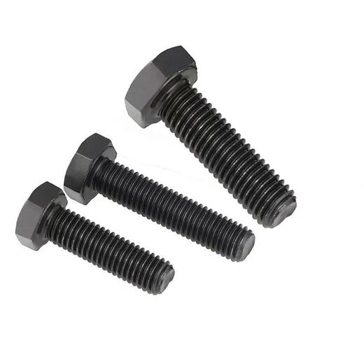 Mo Peng 12.9 grade high-strength bolt, external hexagonal screw, extended screw, black, full and half, carbon steel screw collection, M20 (2 pieces), length 80 mm, half
