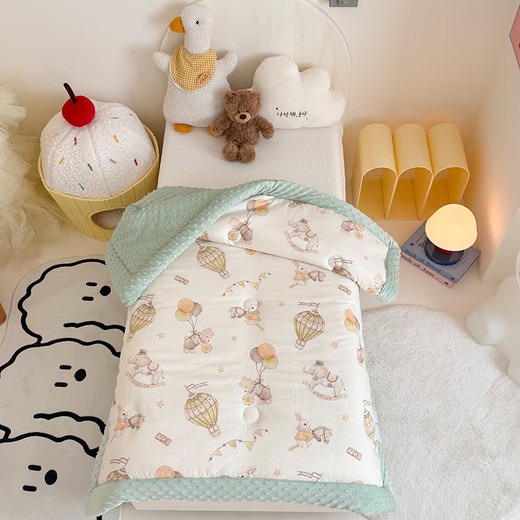 Southern Life Class A Children's Cotton Winter Quilt Kindergarten Quilt Double-layer Yarn Quilt Core Spring and Autumn Quilt Beanie Velvet Nap Blanket Quilt Colorful Circus 120*150cm3Jin Jin equals 0.5kg Winter Quilt