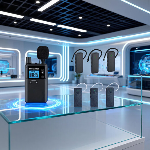 Landscape Wireless Interpreter One-to-Many Set Government and Enterprise Reception Enterprise Exhibition Hall Museum Visiting Interpreter Equipment S721 Model 1 Lecture 50 People Listen