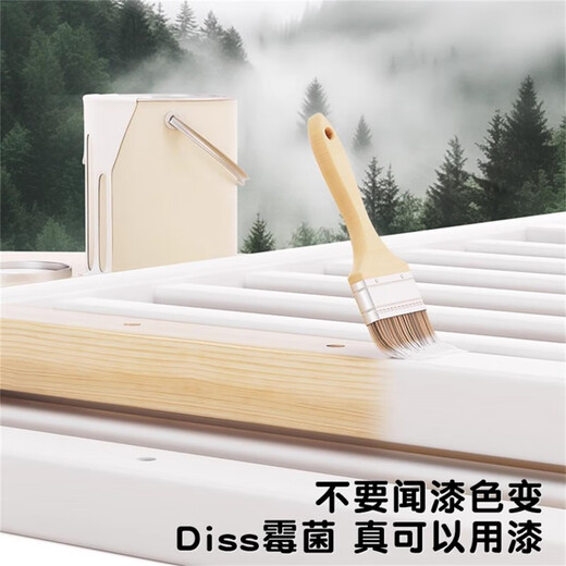 Goodbaby (gb) crib solid wood splicing large bed European multi-functional baby bb bed cradle newborn children removable small bed without mosquito net