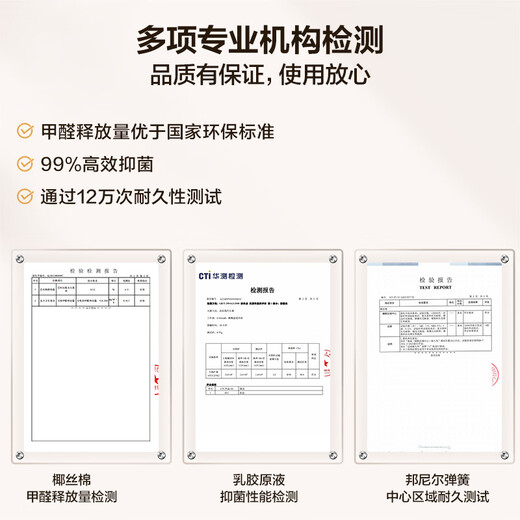 Quanyou Home mattress 1.5x2 meters natural coconut palm spine protector Simmons double spring mattress firm government subsidy