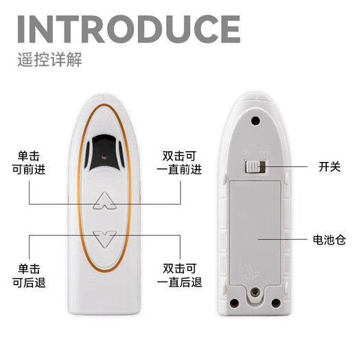 
Kaiwei Harmony EMU Fuxing alloy high-speed rail train sound and light return power remote control vehicle children's toy gift Remote control version Fuxing silver two sections
