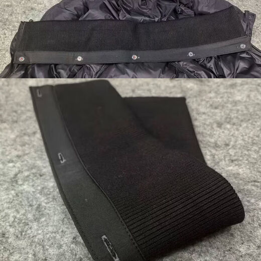 Yaochaofu Collar Protector Collar Universal Cotton Knitted Threaded Pullover Jacket Removable and Washable Anti-Dirty Bag Collar Fake Black Threaded Grommets Total Length About 58-60cm