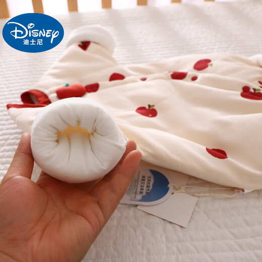 迪士尼（Disney）婴儿连体衣新生儿衣服冬装加厚保暖哈衣夹棉初生宝宝棉衣服秋冬款 平安果果夹棉连体 59cm 59码建议0-3个月10斤以内cm