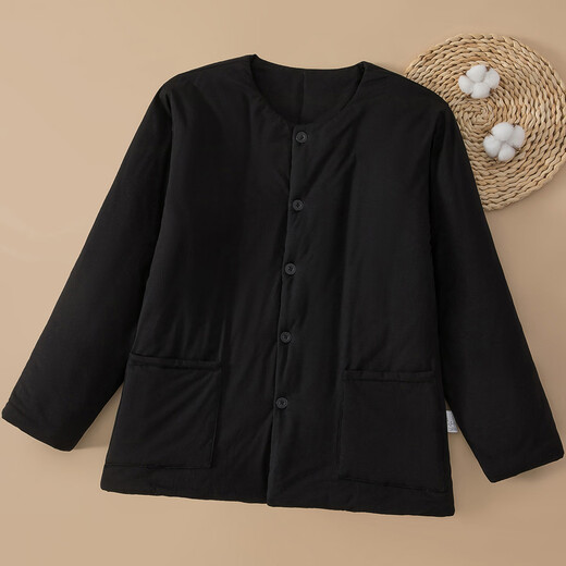 Cotton Yong Pure Cotton Handmade Men's Cotton Jacket Home Cotton Clothes for Middle-aged and Elderly Thickened Warm Inner Cotton Clothes Adult Liner Winter Gray L Recommended Weight 100-120Jin Jin is equal to 0.5 kg