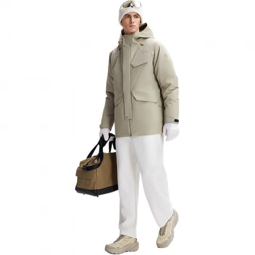 DESCENTE New Year's gift SKI STYLE series sports hooded waterproof long-sleeved parka down jacket men's BK-Anthracite M