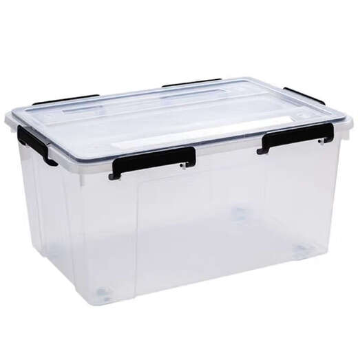 OUOETYD printer consumables drying box 5.8L rice barrel sealed barrel storage box PLA moisture-proof box 1G material tray transparent 80L 63.5*45.5*32.3cm
