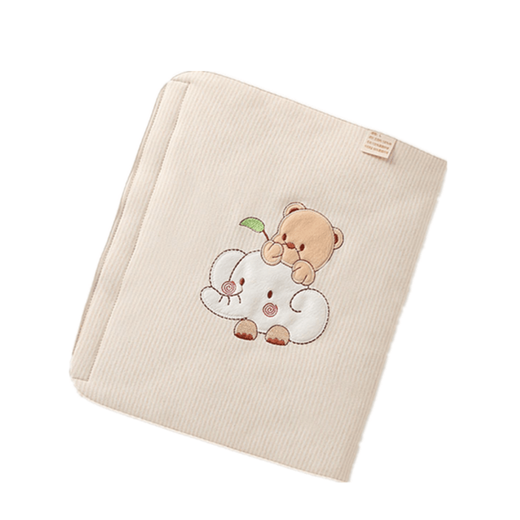 Belly Waist Baby Autumn and Winter Children's Belly Protector Anti-Cold Magic Baby Belly Protector Velcro Anti-Kick Quilt Sleeping Bag Little Bear Elephant_Spring and Autumn Thick M Size_Suitable for 0-2 years old_65*25cm