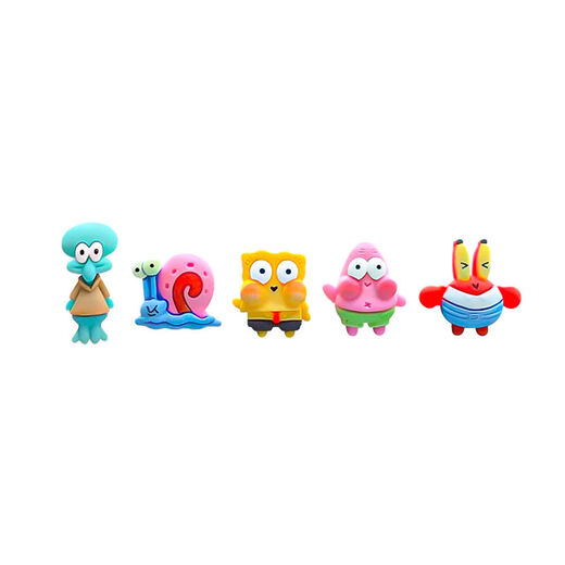 CLCEY car center console display screen cute ornaments SpongeBob SquarePants car rearview mirror small ornaments car interior accessories Ocean family one-piece set with free traceless stickers