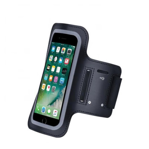 Green Jian Tang running arm bag for men and women outdoor fitness equipment sports mobile phone arm strap 6.5 inch arm sleeve sports wrist bag 6.5 inch 18*10cm black