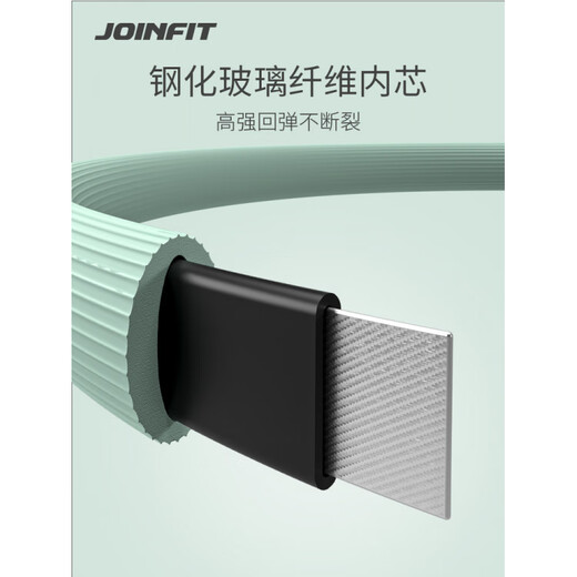 He Jiagong resistance circle, special Pilates circle for middle-aged and elderly people, yoga resistance leg muscle training device, thigh magic fitness ring, woad blue and green - basic model with a strength value of 18kg