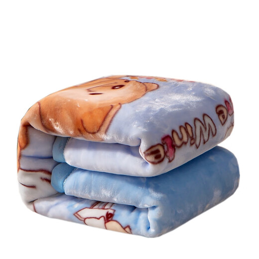 Guhe Children's Blanket Winter Thickened Kindergarten Newborn Baby Blanket Baby Nap Small Blanket Coral Velvet Blanket Cute Pet Paradise 100cm*130cm Double layer thickening about 1.8Jin Jin equals 0.5kg