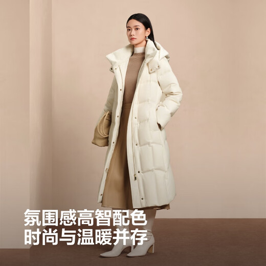 Bosideng (BOSIDENG) 25 new goose down jackets are hot in the mall. The same style women's medium thick hooded jacket B250244146 Trend recommendation Ningzhibai 8513 M 165/88A Weight about 110-120 Jin Jin equals 0.5 kg