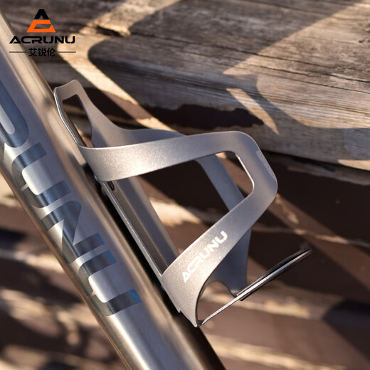 ACRUNU bicycle water bottle holder mountain bike road bike universal ultra-light aluminum alloy water cup holder cycling equipment accessories titanium color alloy