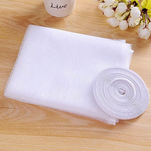 Anti-mosquito screen household household screen non-curtain Velcro self-adhesive anti-mosquito sand window anti-mosquito window simple sand net Activity 1 Screen. 1.5x2. White. 1 pack