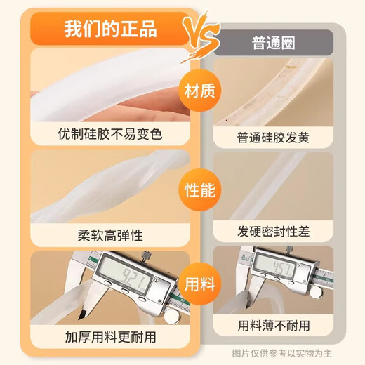 Tamshi aluminum alloy pressure cooker sealing ring silicone ring pressure cooker accessories leather ring suitable for red double favorite wife Wanbao Samsung pressure cooker sealing ring -22cm