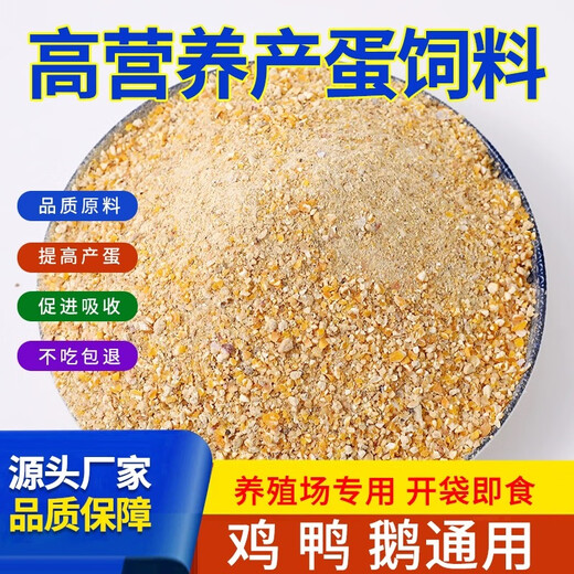 Laying hens are fed with full-price feed for laying hen breeding. Household feed for egg production. Highly nutritious chicken feed. Special grain for hens. Ten Jin Jin is equal to 0.5 kilograms of feed.
