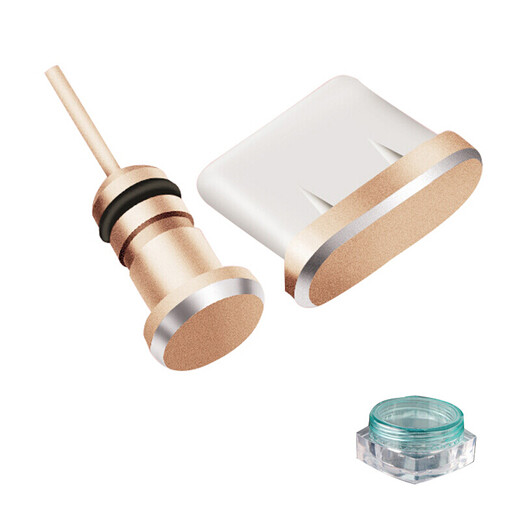科森拓适用vivo iQOO手机防尘塞OPPO Type-c苹果15新款iPhone16 plus/pro max软硅胶塞USB-C充电口防尘塞 深空灰+收纳盒