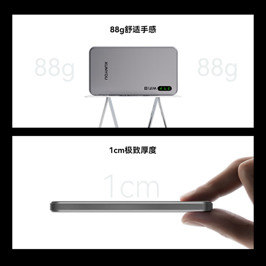 Xunyou portable wifi triple network card-free mobile network wifi6 wireless network card portable high-speed 4G wireless wifi nationwide unlimited traffic 2025 5GXY ultra-thin upgraded version Zhanrui Qiangxin + wifi6Pro triple network card