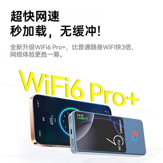 Xiaoxun Smart Portable Wireless WiFi Monthly Rent 9.9 Mobile 5G Network Power Bank Unlimited Traffic Internet Portable Universal Wif6 Triple Netcom 2025 Mobile Smart Car Nationwide 8,000 mAh Ultimate Edition - Free 1 Year Data - Dual Band
