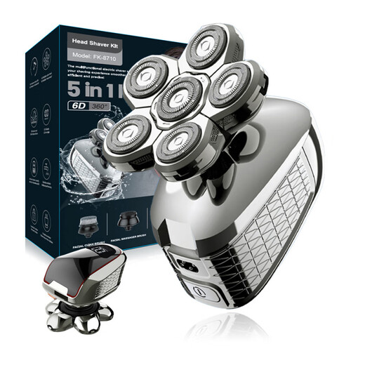 Самостоятельная электробритва для мужчин Jingdong Express 2025, новая маленькая стальная пушка, не оставляющая щетины, официальный флагманский магазин, оригинальная аутентичная бритва, бестселлер № 1, стандарт для бритья + средство для удаления волос в носу + средство для удаления бакенбардов + очищающее средство для лица + насадка для микродермабразии