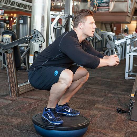 He Jiagong thickened wave speed ball semi-circular balance ball running yoga Pilates home training fitness yoga studio massage star powder anti-slip upgrade yoga studio same diameter 58CM more yoga ball sizes