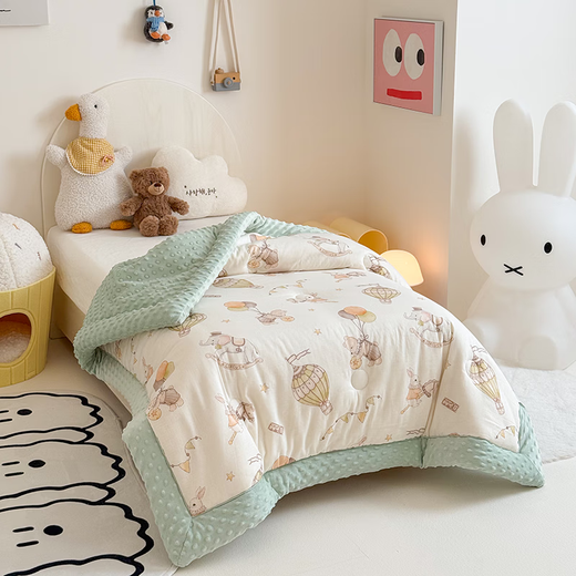 Southern Life Class A Children's Cotton Winter Quilt Kindergarten Quilt Double-layer Yarn Quilt Core Spring and Autumn Quilt Beanie Velvet Nap Blanket Quilt Colorful Circus 120*150cm3Jin Jin equals 0.5kg Winter Quilt
