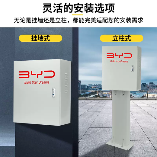 Yusenyi is suitable for the ideal charging pile protection box integrated oneL8 outdoor outdoor waterproof column L9 protective box cover wall hanging long version password lock 507025 official standard configuration