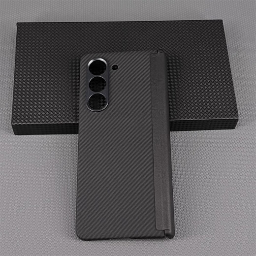 Samsung (SAMSUNG) original quality, suitable for Samsung fold5 mobile phone case, Kevlar aramid zfold6 hinge case, magnetic bag, fine hole, back cover + central axis protection, magnetic sunrise, Samsung Galaxy Z Fold5