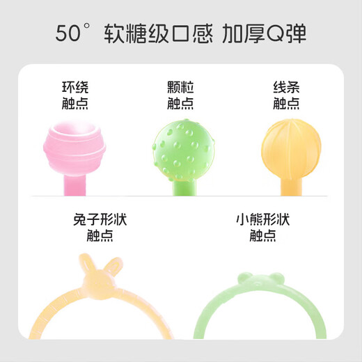 Manhattan ball baby can chew oral teether, soothing rattle, silicone molar catch me, training hand to catch the ball, Manhattan ball teether