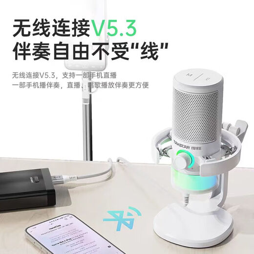 TAKSTAR GX3 computer microphone game noise reduction microphone live recording wired radio microphone usb mobile phone computer desktop laptop online class karaoke black official standard (SF Express)