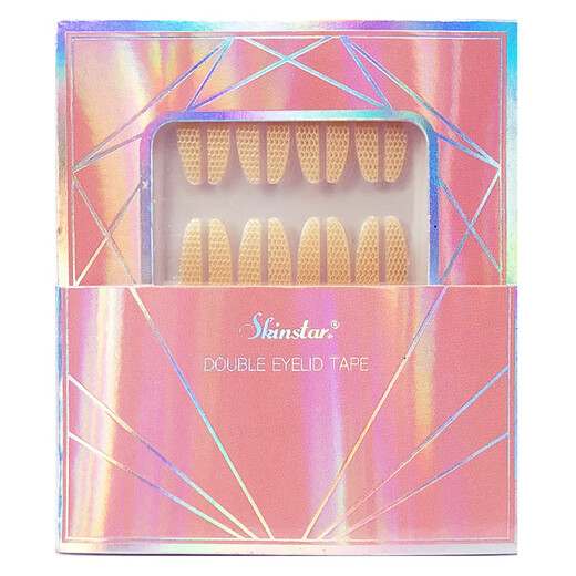 SKINSTAR sticks to water when exposed to water, lace double eyelid patch for women, semi-elliptical, invisible, breathable, natural, traceless and glue-free