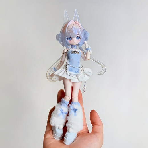 COME4FREE Mi Tian Three Generations New Product Fortune Small Lotus Spirit 8 Points BJD Blind Box Trendy Cute Doll Gift Mi Tian Three Generations-Academic Lotus Ruler Unboxing Confirmation