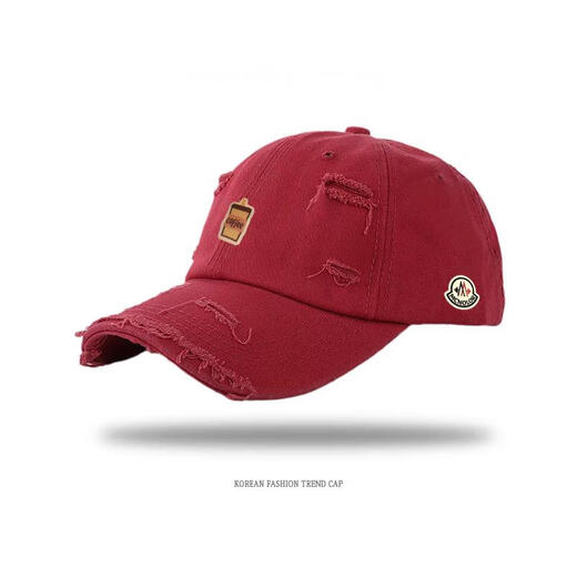 Mongolian piano new hole baseball cap for men and women, fashionable and versatile breathable duck cap for students, warm and casual hat, white