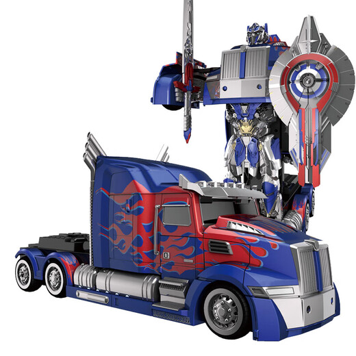 Leqin Children's Toys Genuinely Authorized Boy Remote Control Car Robot Holiday Gift Anime Car Model Optimus Prime Bumblebee Skateboard Spray Car