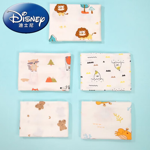 Disney Newborn Diaper Baby Thickened Cotton Diaper Washable Baby Urinary Ring Separator Diaper Cotton Type A Mustard Seed Cartoon Color Mix and Match - Type A Pure Cotton 30*40cm 5 Trial Packs 1 Diaper Buckle Free