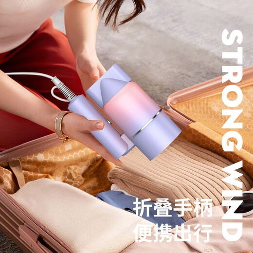 Hair dryer household foldable high-power dormitory silent blue light negative ion hair dryer pearl white basic folding model 800W national standard