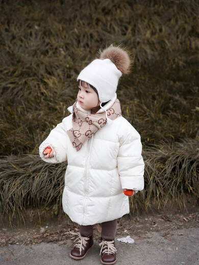 Purchase products Baby autumn and winter girl's hat, cute princess knitted fur ball hat, warm spring and autumn beige fur ball, one size fits all, 3-10 months, Nordic light luxury style