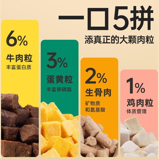 Weidangjia Dog Food 2kg Adult Dog Teddy Golden Retriever Bichon Frize Pomeranian Husky Satsuma Universal Adult Dog 4Jin Jin equals 0.5kg Milk Cake Adult Dog 5-piece freeze-dried dog food 4Jin Jin equals 0.5kg Spirulina