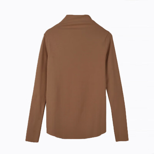 Autumn half turtleneck bottoming shirt for women, new style T-shirt, long-sleeved T-shirt, versatile slimming top YXQ8003 Black XL Reference 115-125Jin Jin is equal to 0.5 kg